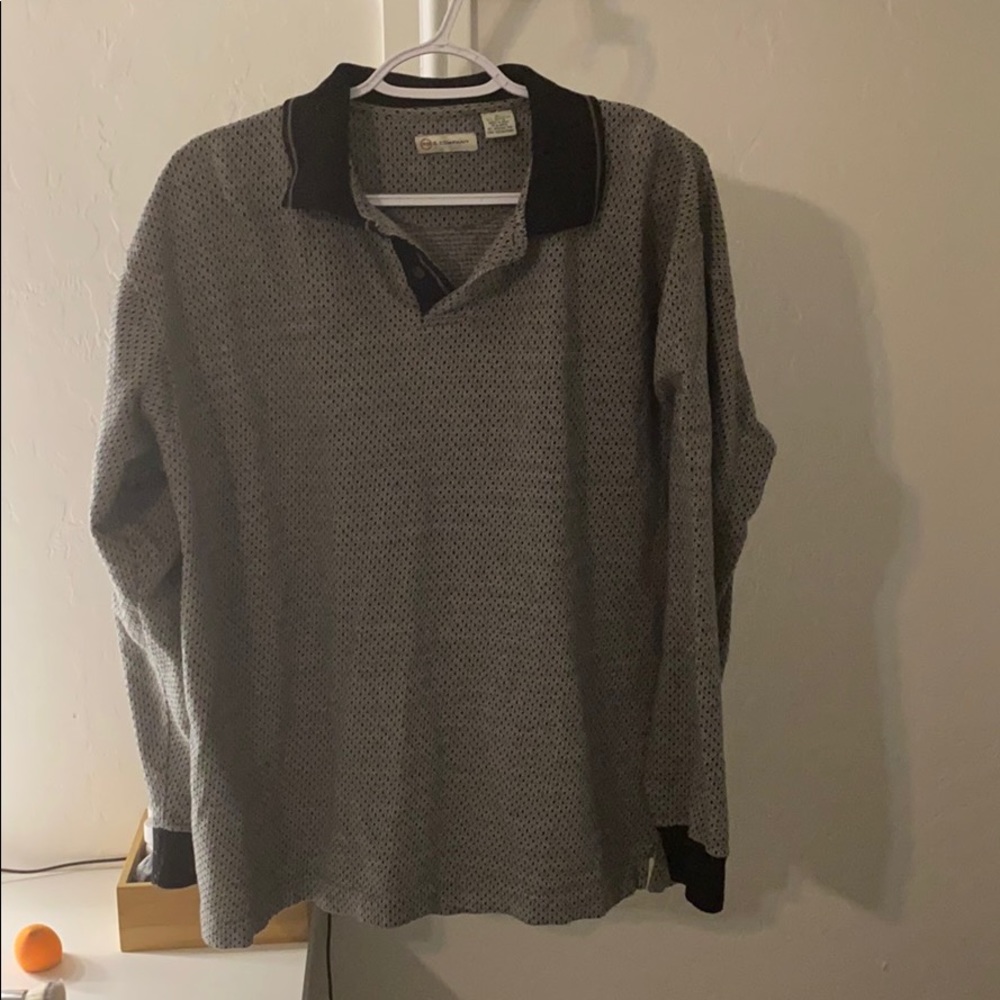 Patterned Half Button Up